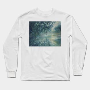 Morning on the Seine by Claude Monet Long Sleeve T-Shirt